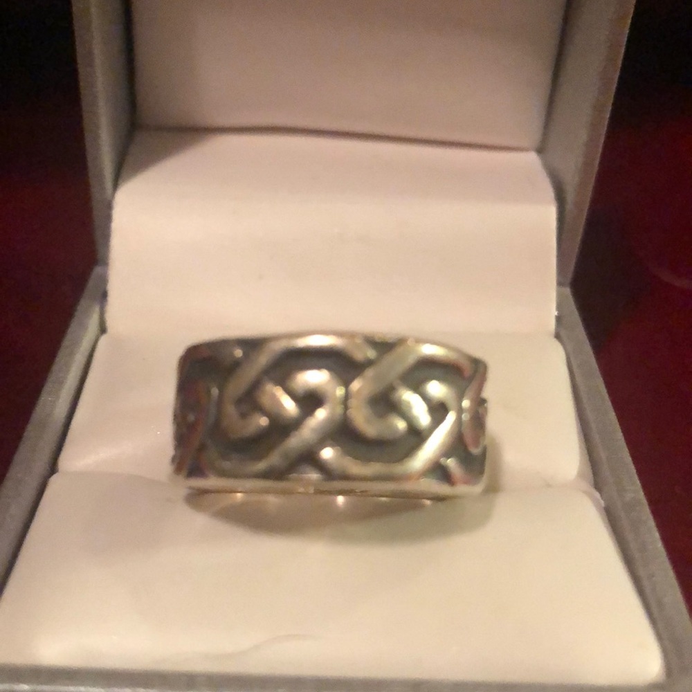 Silver ring.